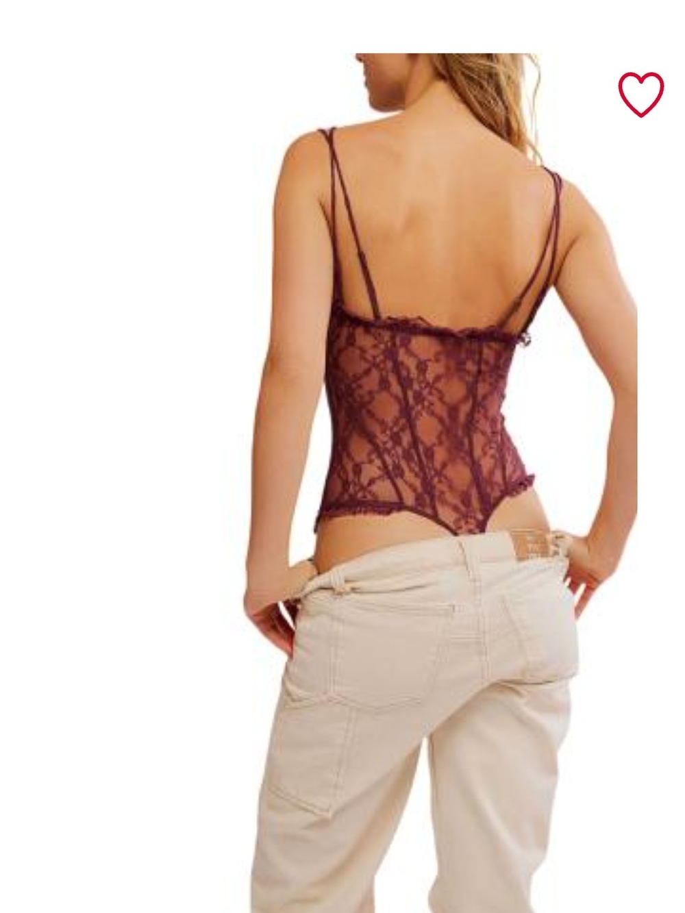 NWT Free People If You Dare Bodysuit XS - Picture 2 of 2
